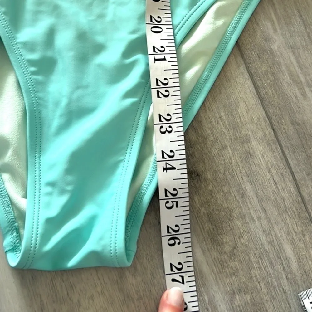 NWT, Cupshe, Unique,Squared One-Piece Swim Suit,Aqua Daze ,Padded, Size M